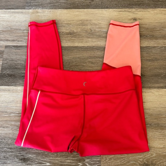 Zyia Active Popsicle pink reflective stripe Light N Tight  Leggings women's 12 - Picture 2 of 6